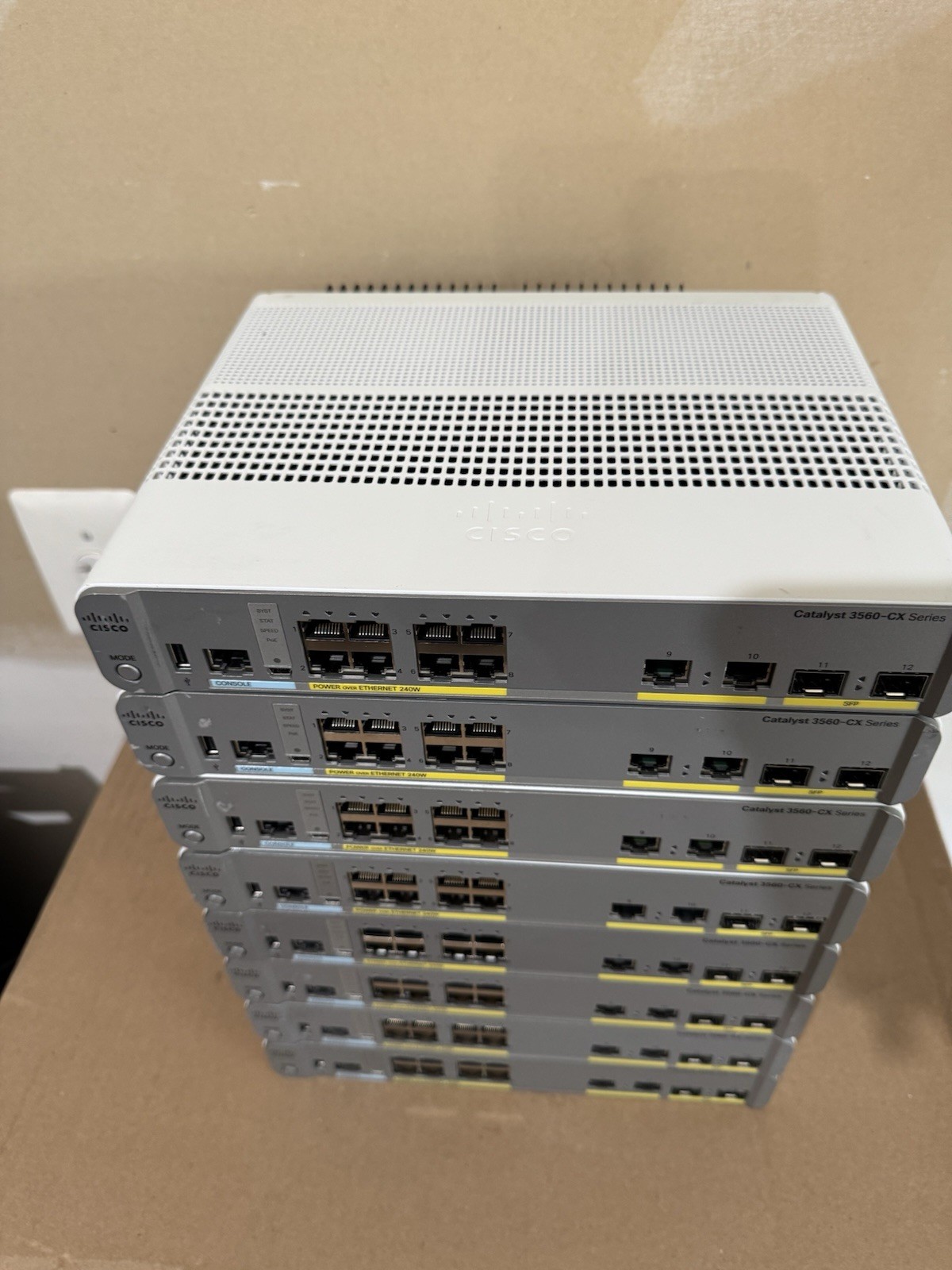 Cisco Catalyst WS-C3560CX-8PC-S Managed Switch 8 PoE+ Port | Quantity Available