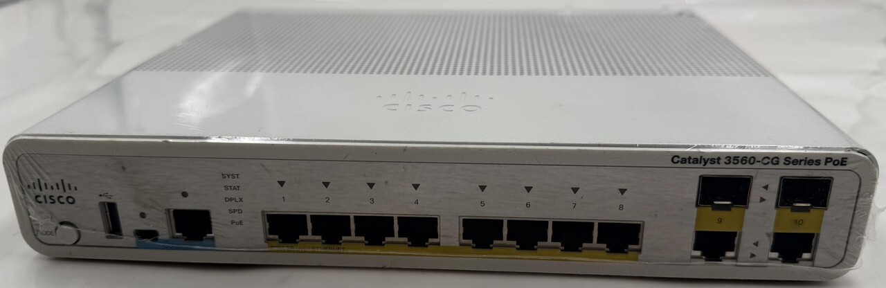 CISCO CATALYST 3560-CG SERIES WS-C3560CG-8PC-S 8 PORTS POE ETHERNET SWITCH