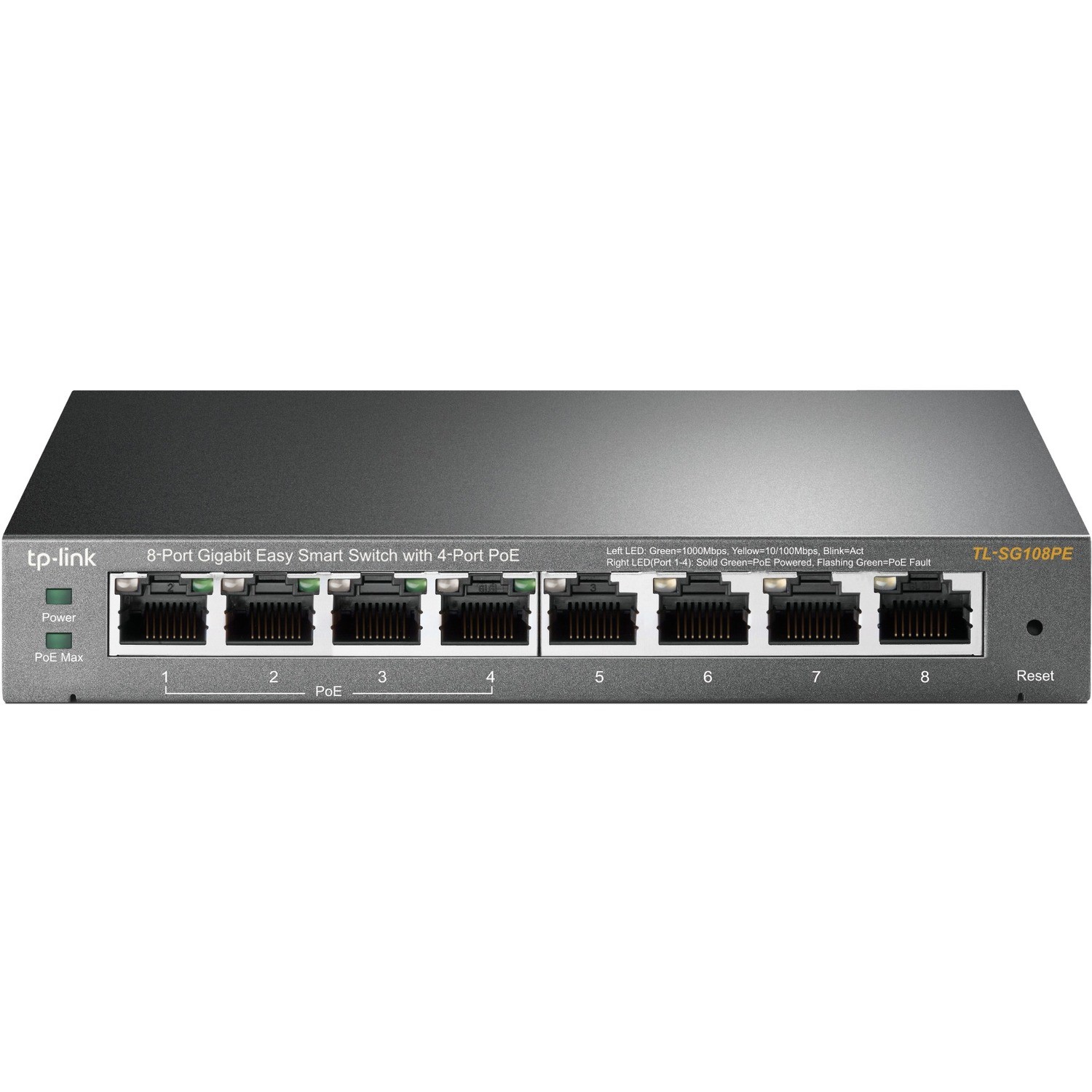 TP-Link TLSG108PE 8-Port Gigabit Smart Switch w/ 4 PoE