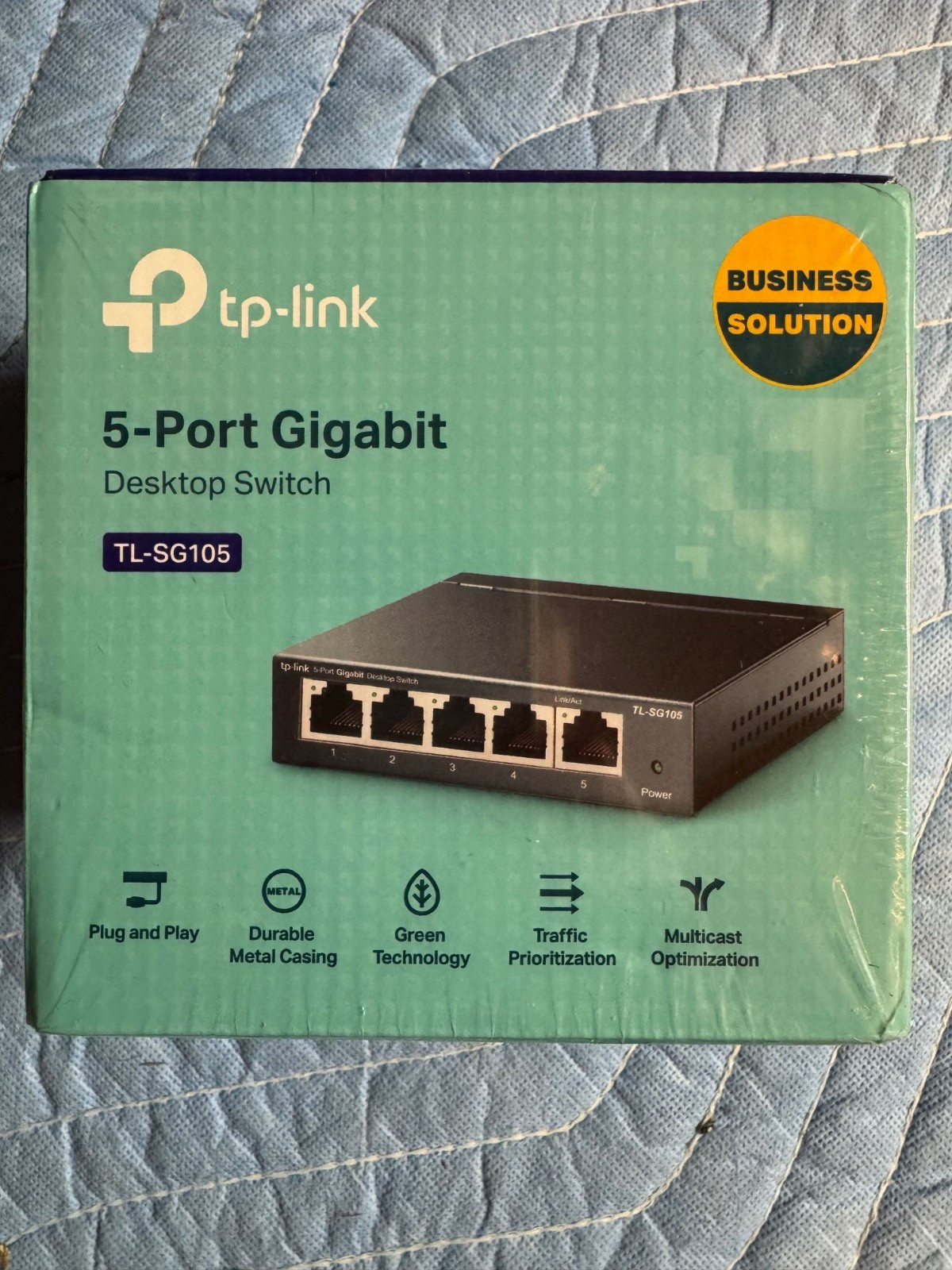 TP-Link – 5 Port Gigabit Desktop Switch – TL-SG105 – New and Factory Sealed
