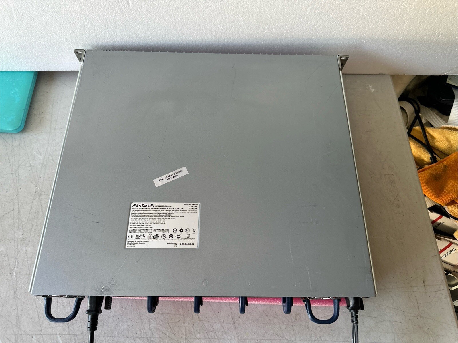 Arista DCS-7050T-52-48-Port RJ45 4x SFP+ Switch Dual AC-PSU –