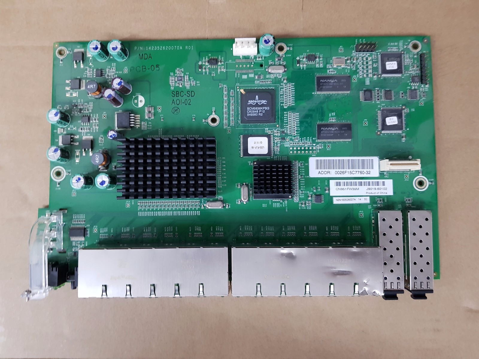 HP 2510-24 ProCurve Managed Switch Main Board J9019B MINT WORKING TESTED OEM PCB