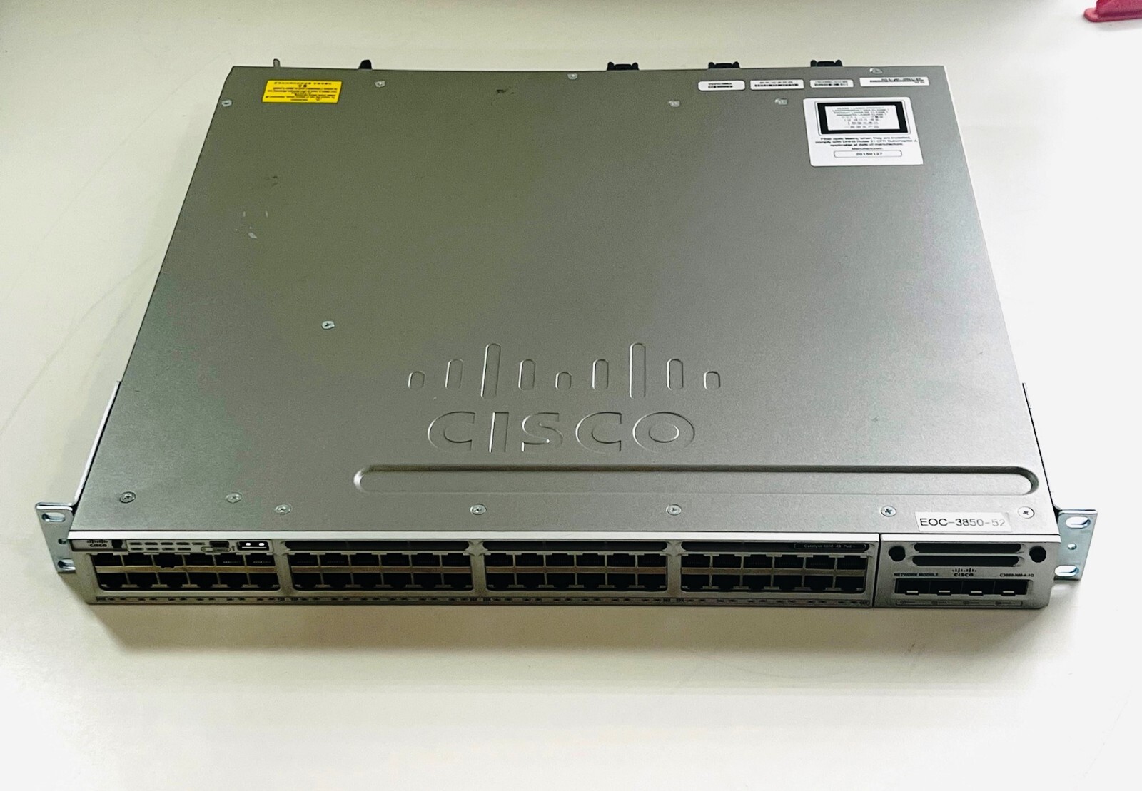 Cisco Catalyst 3850 Series WS-C3850-12X48U PoE+ Gigabit Ethernet Network Switch
