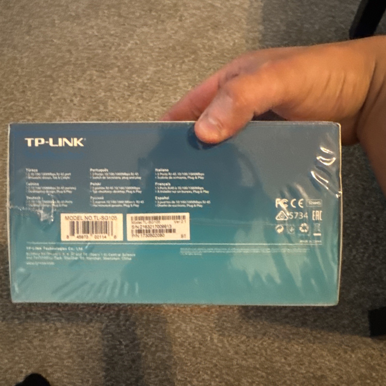 TP-LINK TL-SG105 Port Gigabit Ethernet Easy Switch NEW SEALED