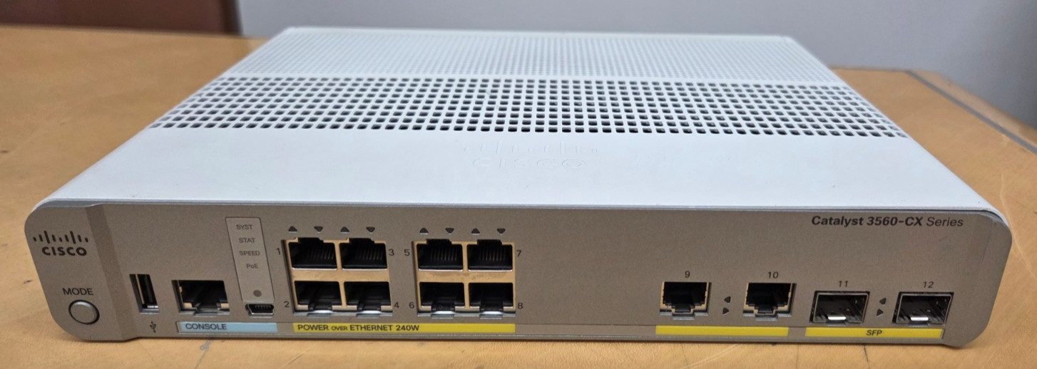 CISCO Catalyst 3560-CX Series Switch WS-C3560CX-8PC-S