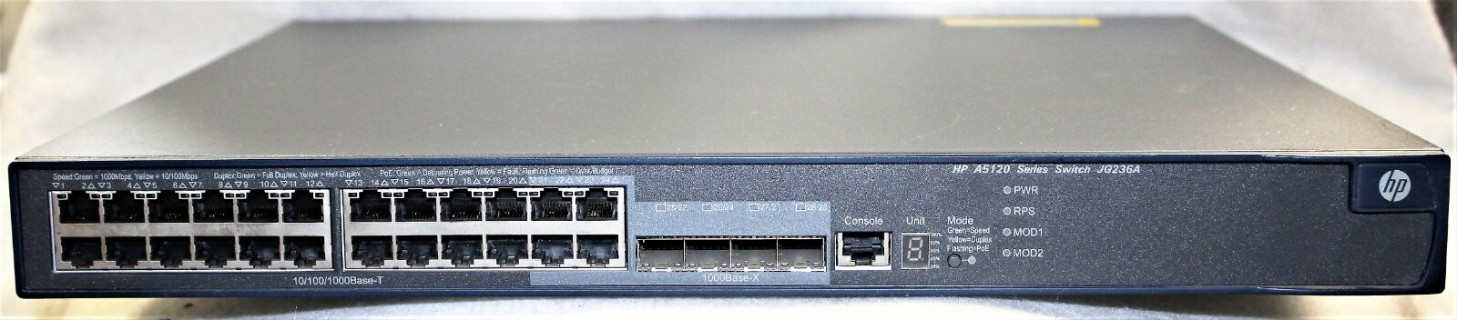 HP JG236A 5120-24G-PoE+ EI Switch With 2 Interface Slots – Switch- Managed
