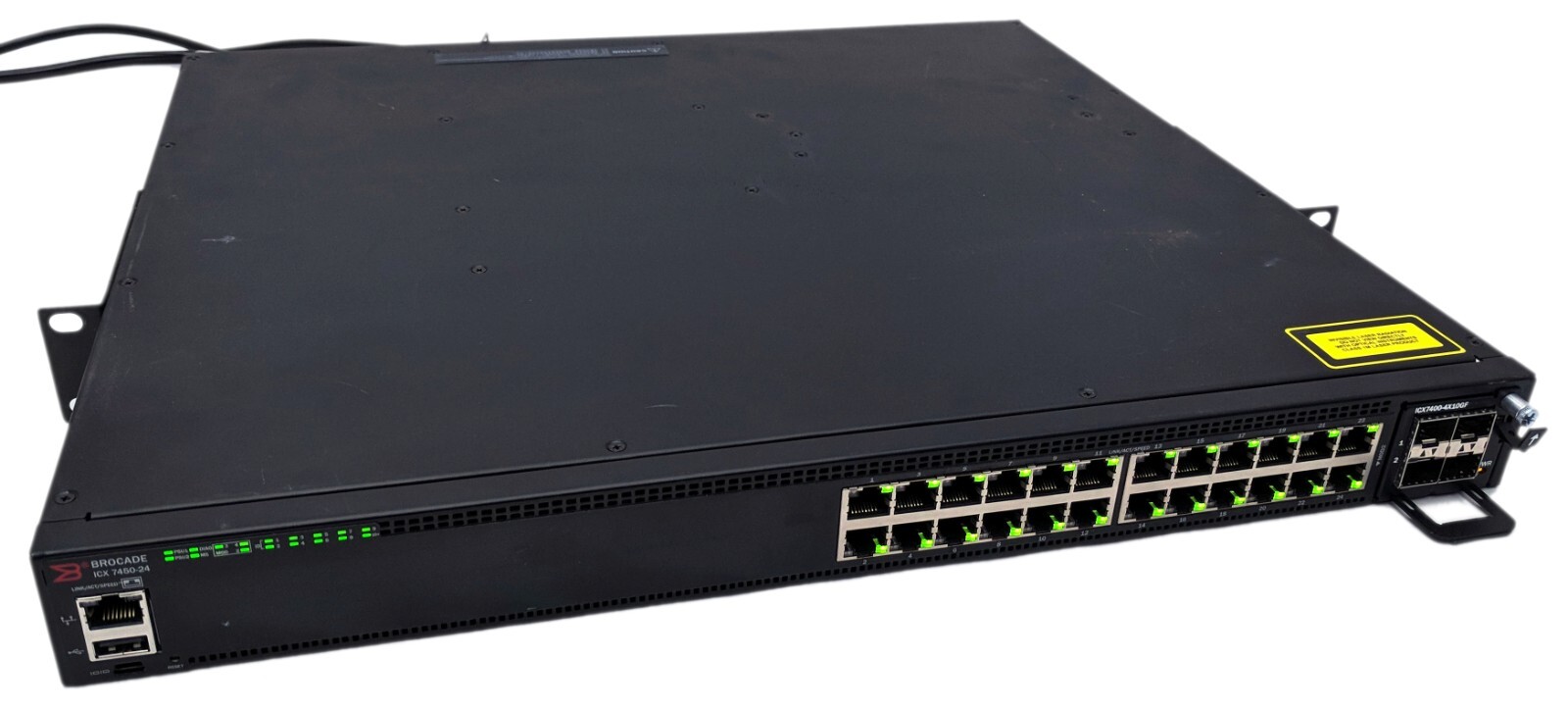Brocade ICX 7450 24-Port Gigabit Switch w/ ICX7400-4X10GF and x2 ICX7400-1X40GQ