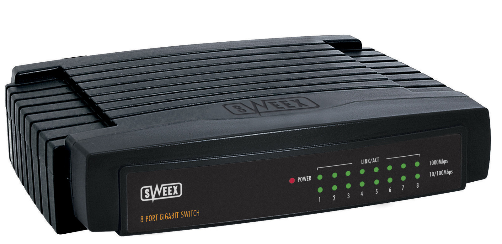NETGEAR SW108 8x ports 10Base-T full duplex IEEE 802.3 Ethernet network switch