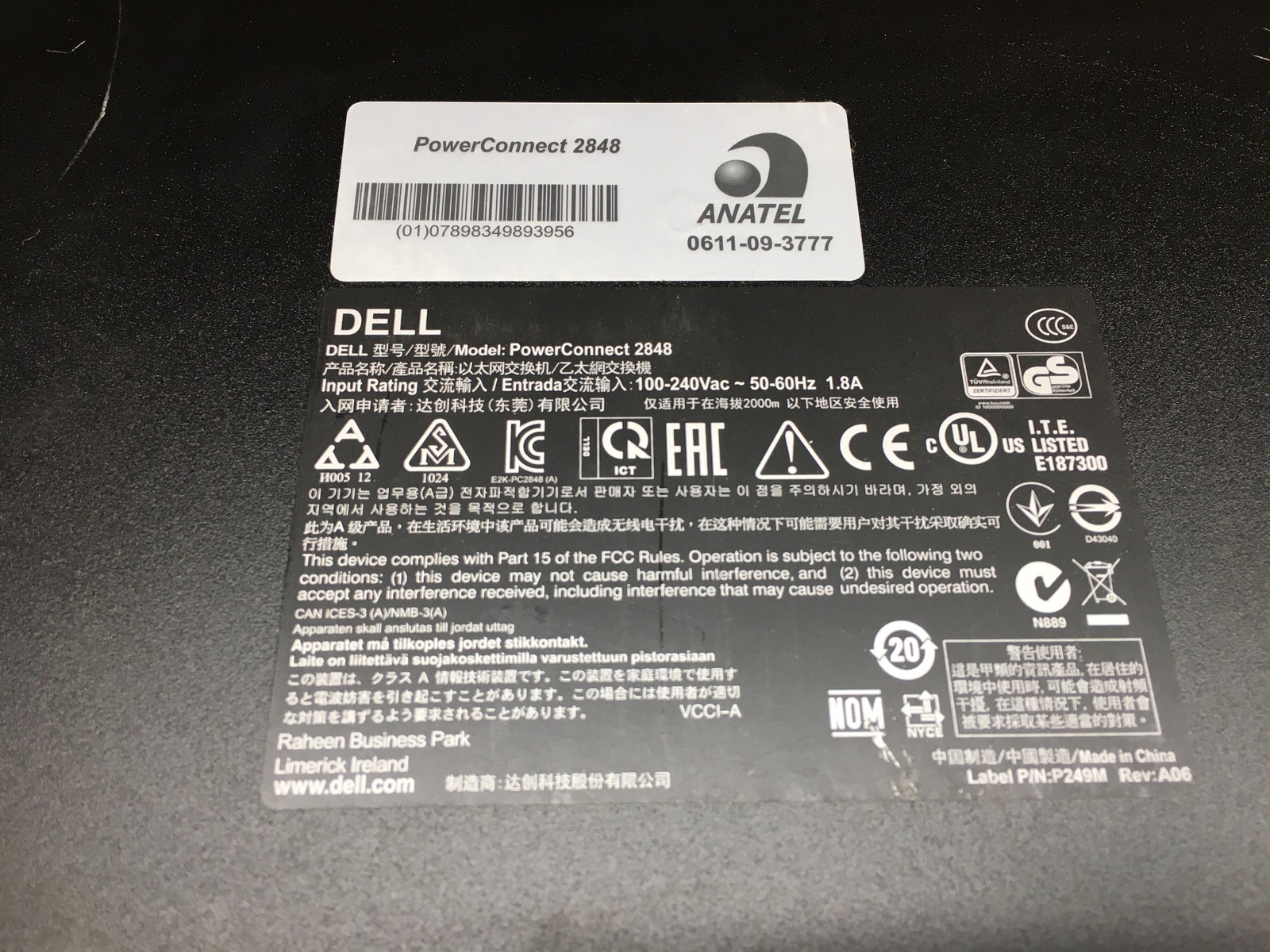 Dell PowerConnect 2848 48-Port Gigabit Managed Ethernet Switch with Rack Ears