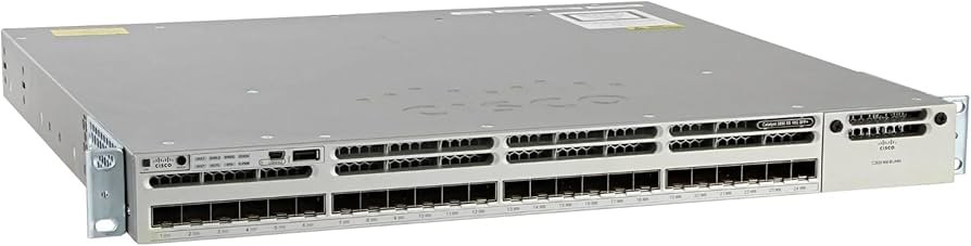 Cisco WS-C3850-24XS-E 24 Port 10G Fiber Switch, 1 Year Warranty