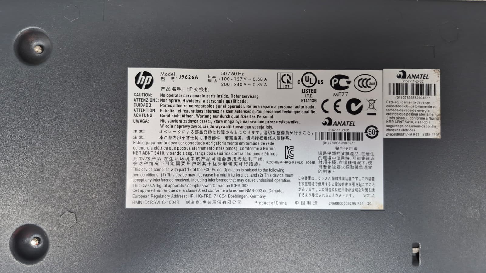 HPE Aruba 2620-48 Switch J9626A – 48x 10/100 + 2x 10/100/1000 + 2x SFP, Managed