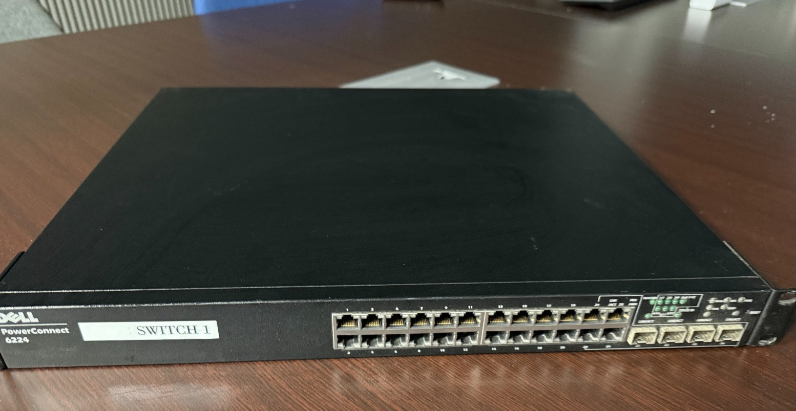 Dell PowerConnect 6224 24-port Gigabit Ethernet Layer 3 managed switch