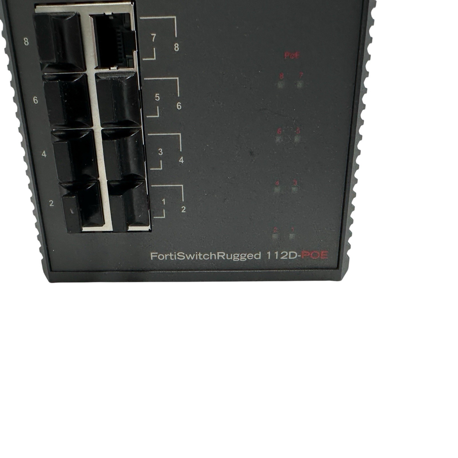 Fortinet FSR-112D-POE Layer 2 ruggedized FortiSwitch 8 x GE RJ45 4 SFP Used