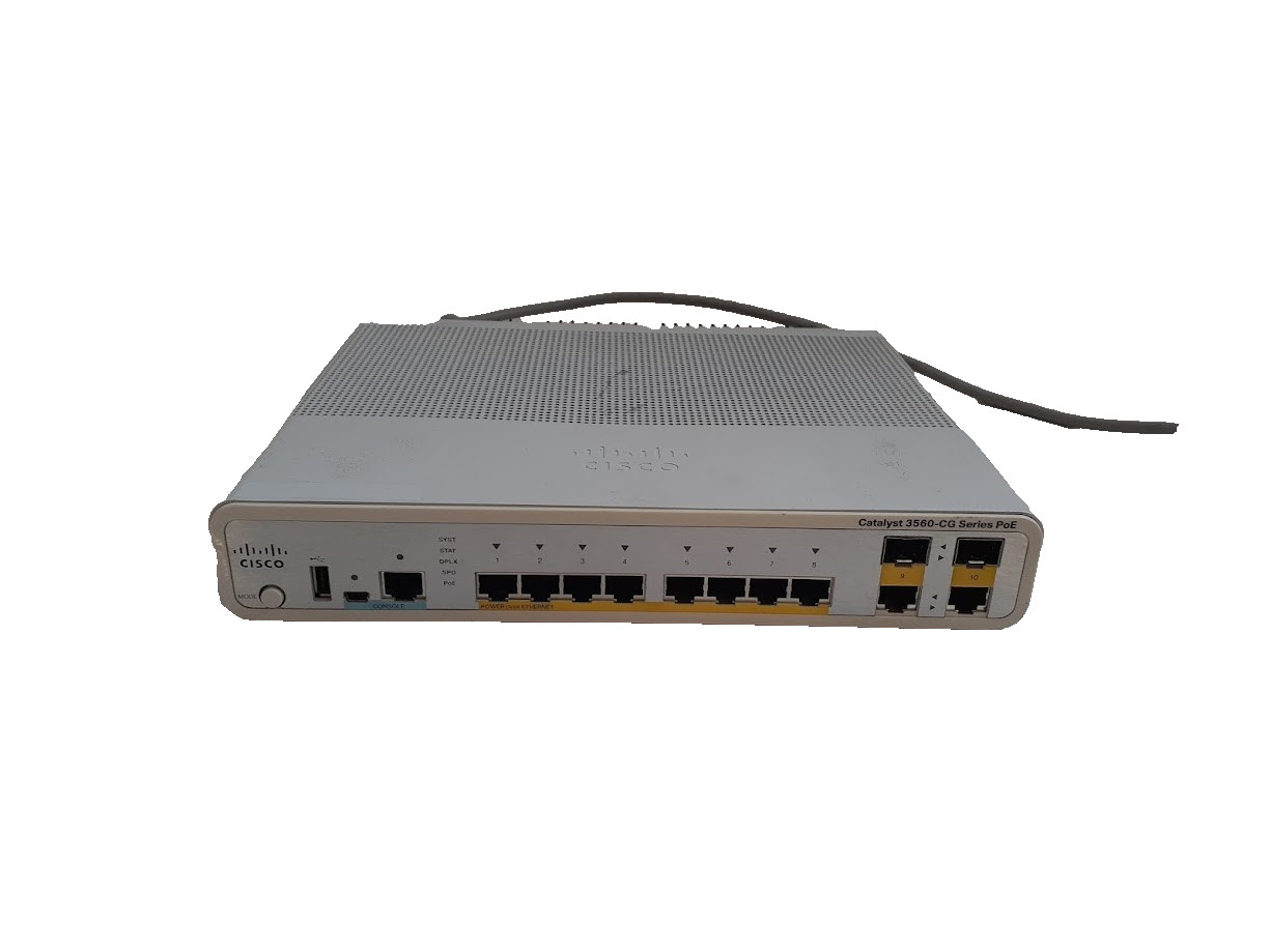 Cisco Catalyst 3560-CG Series POE Network Switch WS-C3560CG-8PC-S