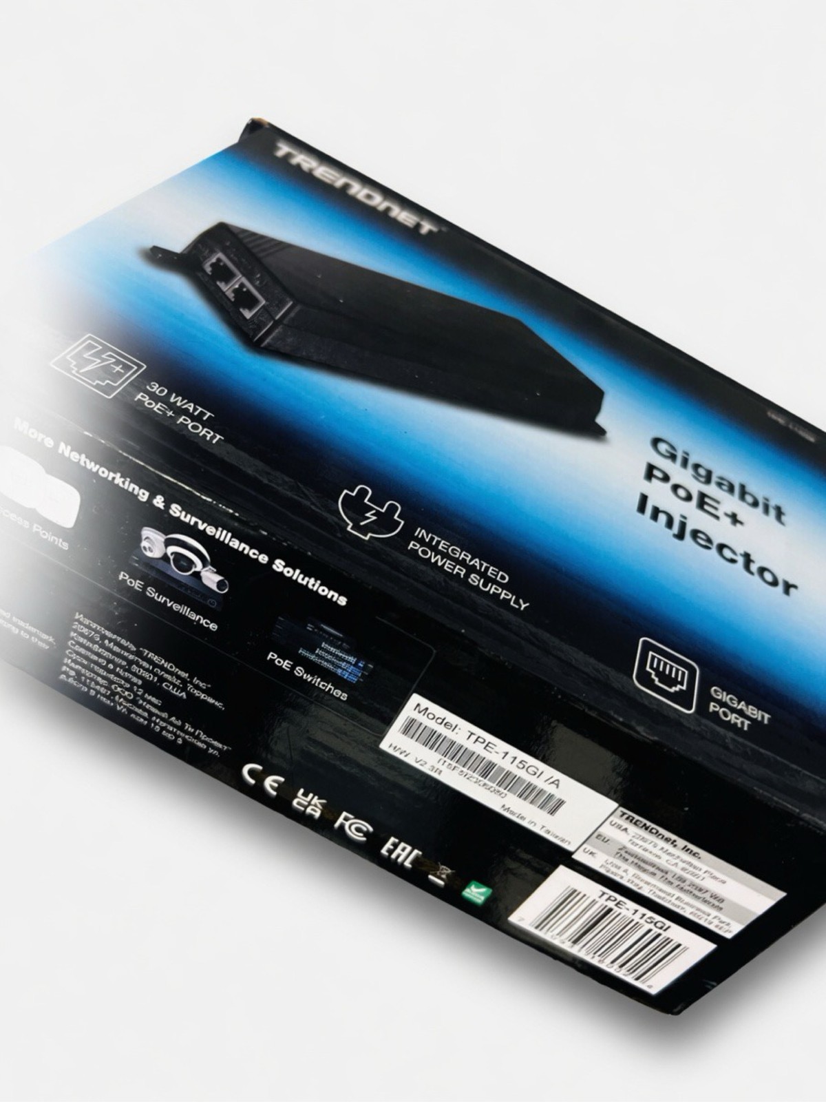 TRENDnet TPE-115GI Gigabit PoE+ Injector 30W Power Over Ethernet Adapter Tested