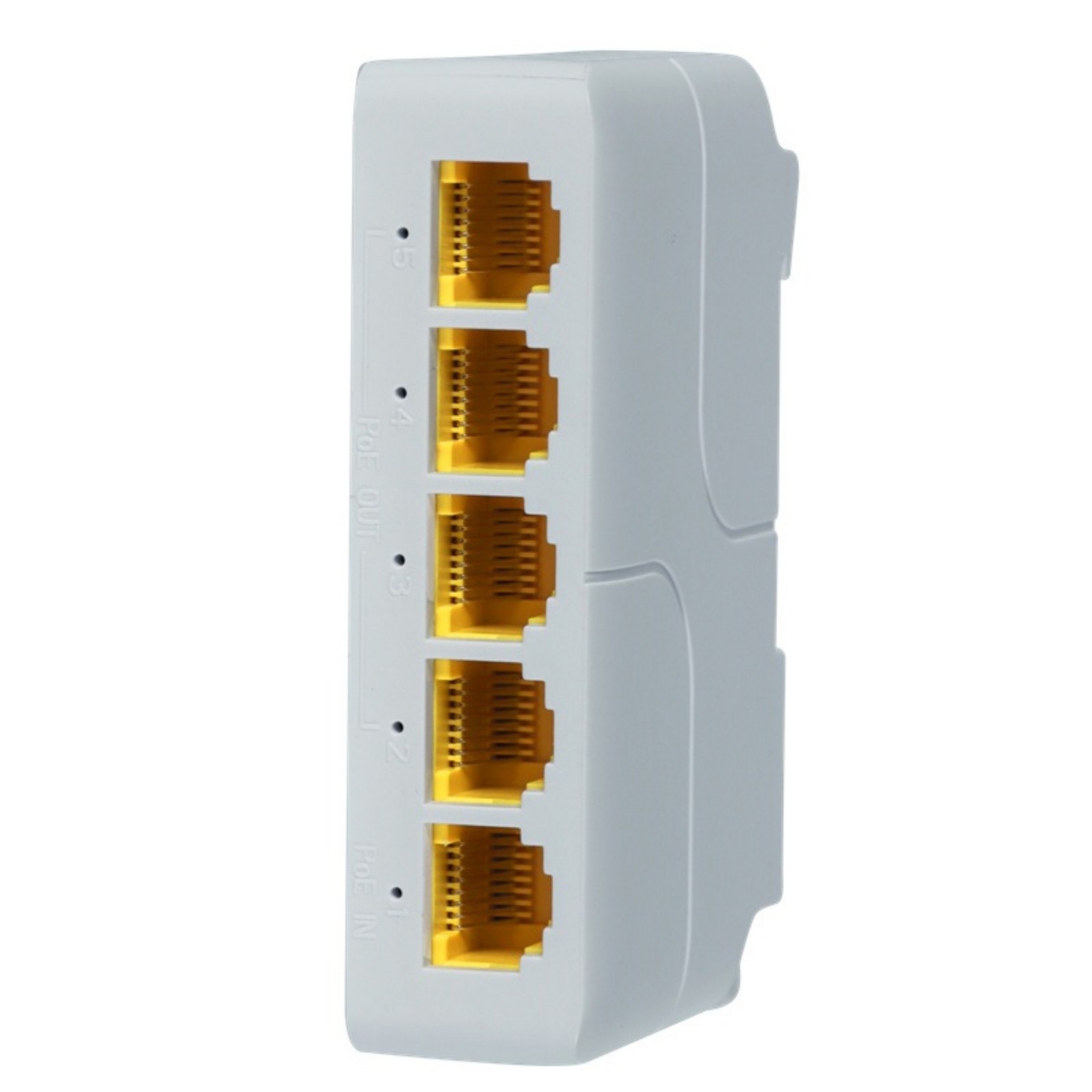 5 Ports Outdoor PoE Gigabit Extender 1in 4Out PoE Repeater Compatible 1000Mbps