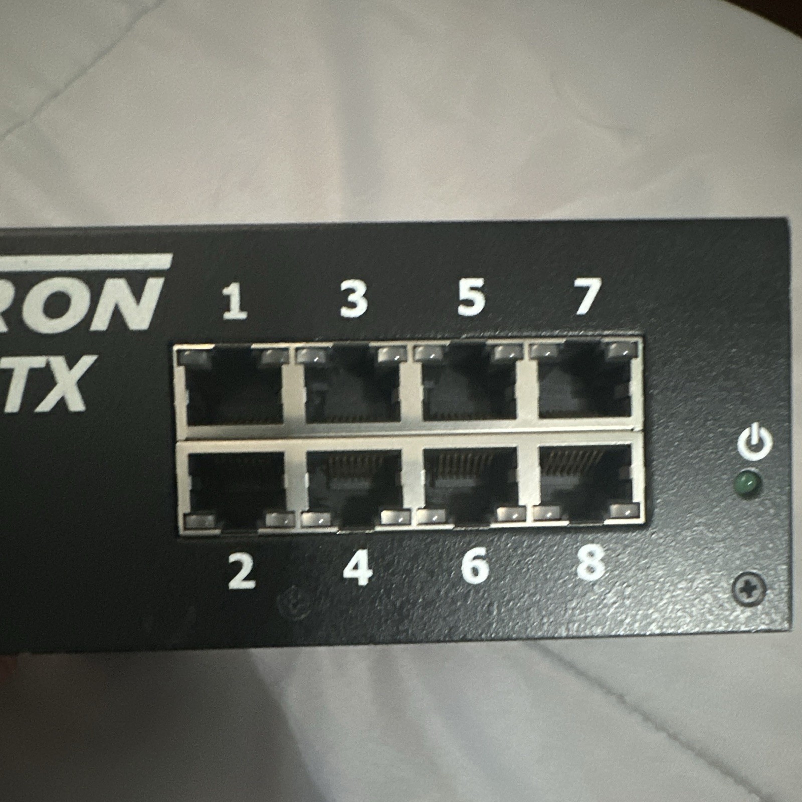 N-TRON 508TX 8-Port Unmanaged Fast Ethernet DIN Rail Switch RJ-45 RS-232