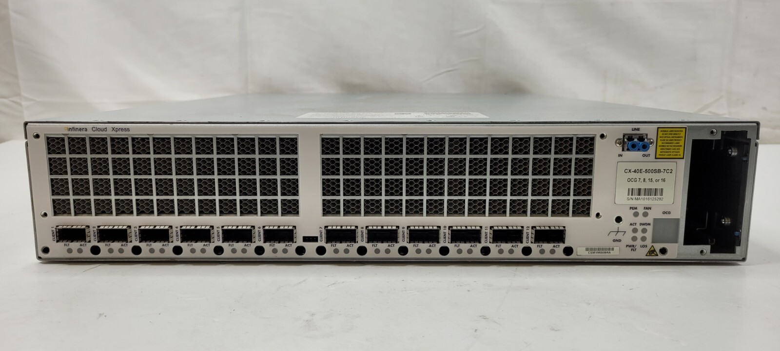 Infinera Cloud Xpress CX Instant Bandwidth CX-40E-500SB-7C2 40GE OCG7 Type 2