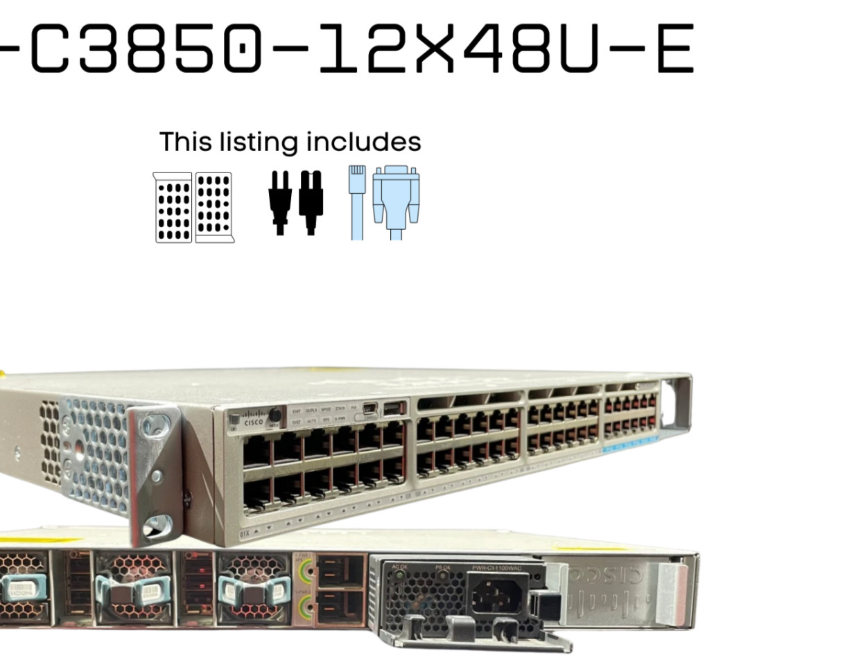 Cisco WSC385012X48UE 48Port mGig 10G UPoE Switch FastShip G2U