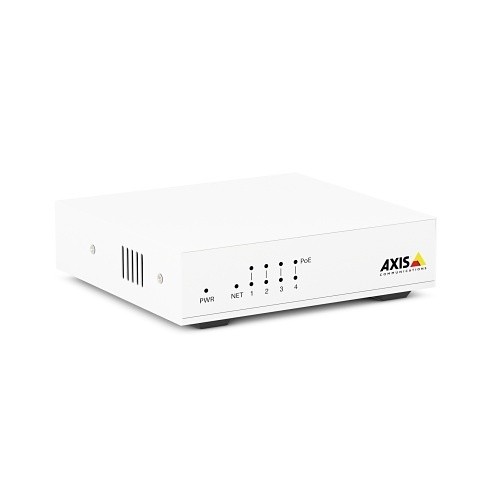 AXIS 02101-004 D8004 4-Channel Unmanaged PoE Switch with 60W PoE Power Budget