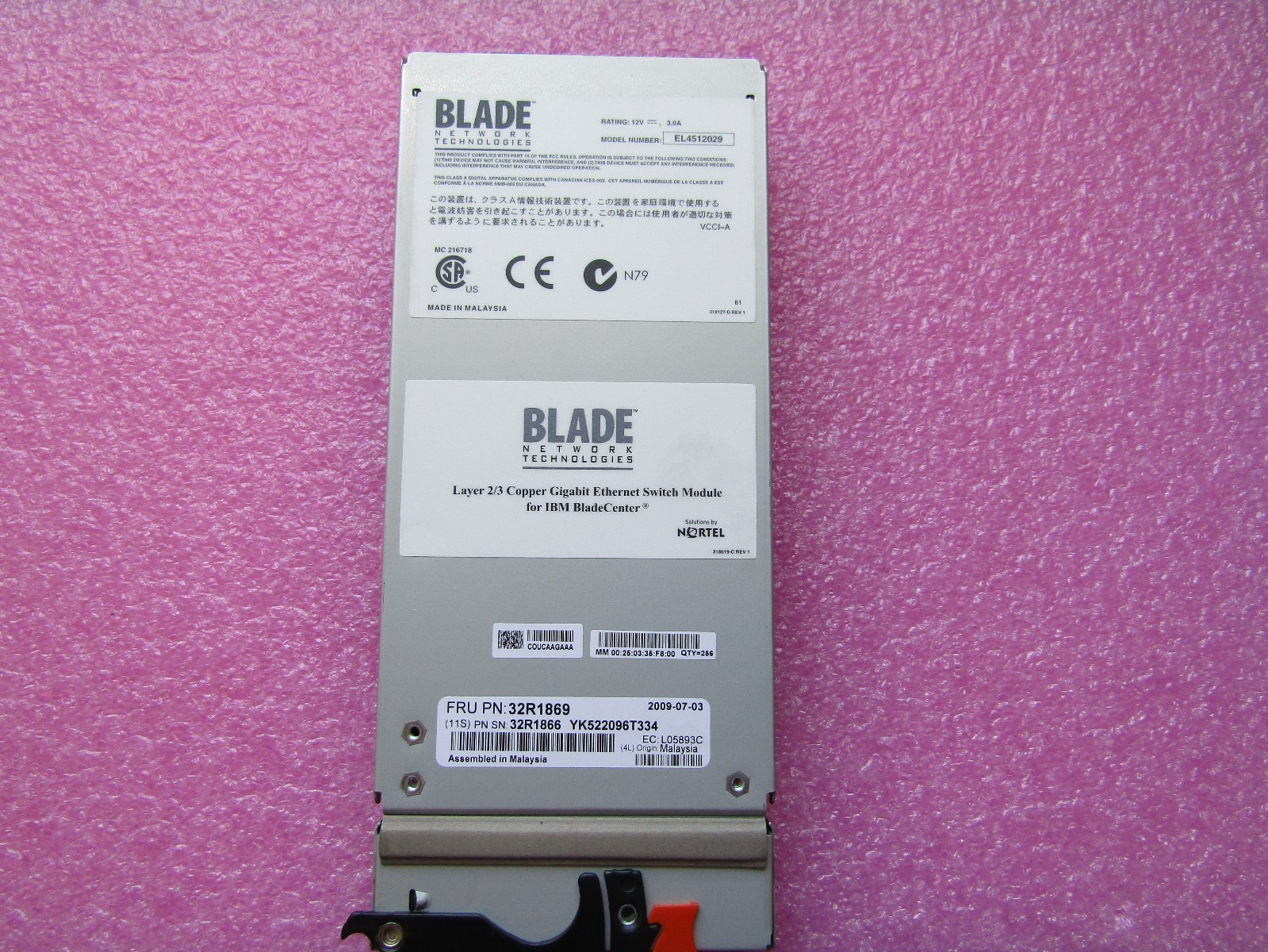 32R1869 32R1866 NORTEL LAYER 2/3 GIGABIT SWITCH MOD