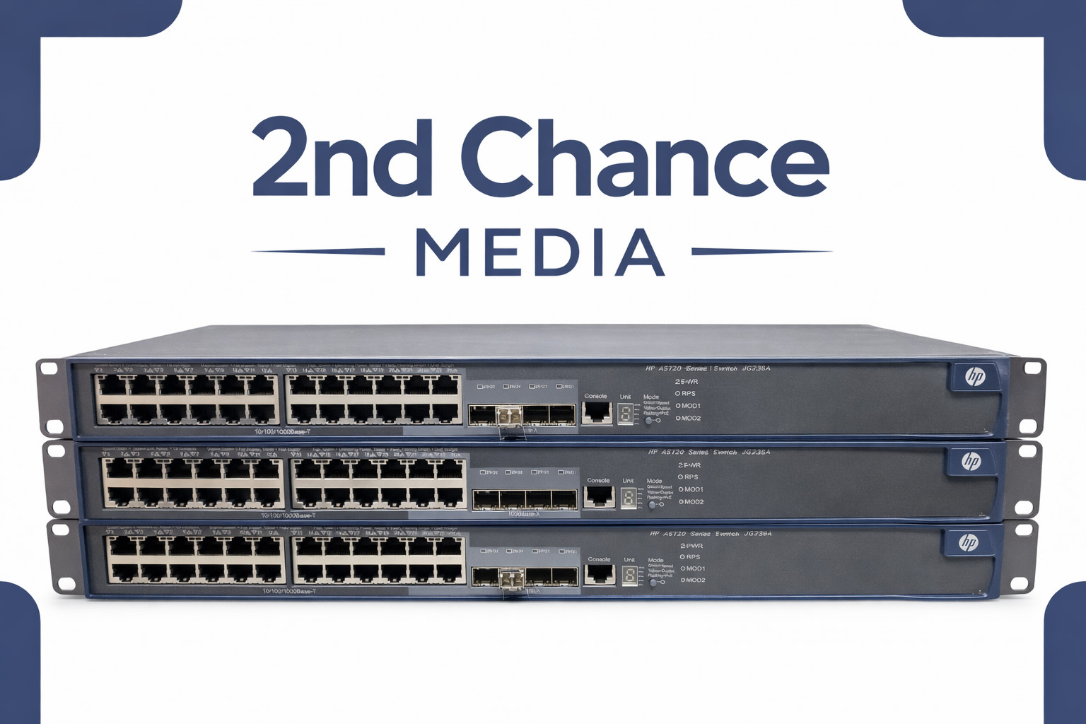 🔥 Lot of 5 HP A5120-24G-PoE+ EI Switch JG236A 24-Port Gigabit PoE+ 🔥