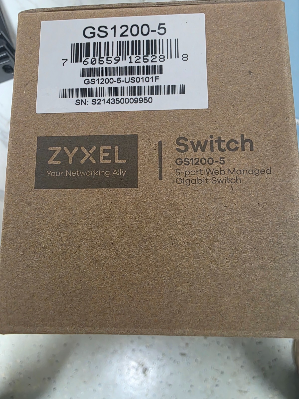 4 Pack – ZYXEL GS1200-5 5-PORT GbE WEB MANAGED SWITECH