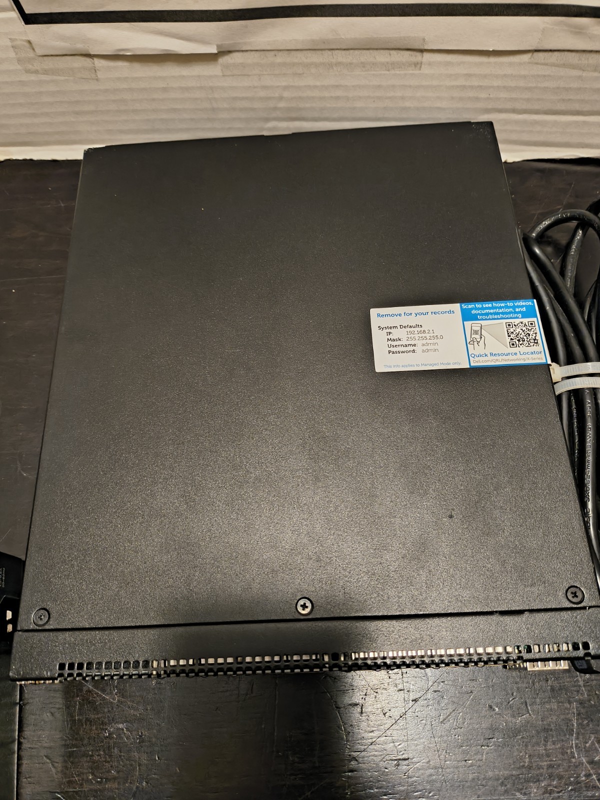 2 Dell X1018 16 Port Gig PoE 2 X SFP Managed Switch E10W – USED One Plug