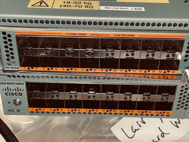 CISCO NEXUS N5K-C5596UP 48-PORT FABRIC SWITCH W/ DUAL PSU