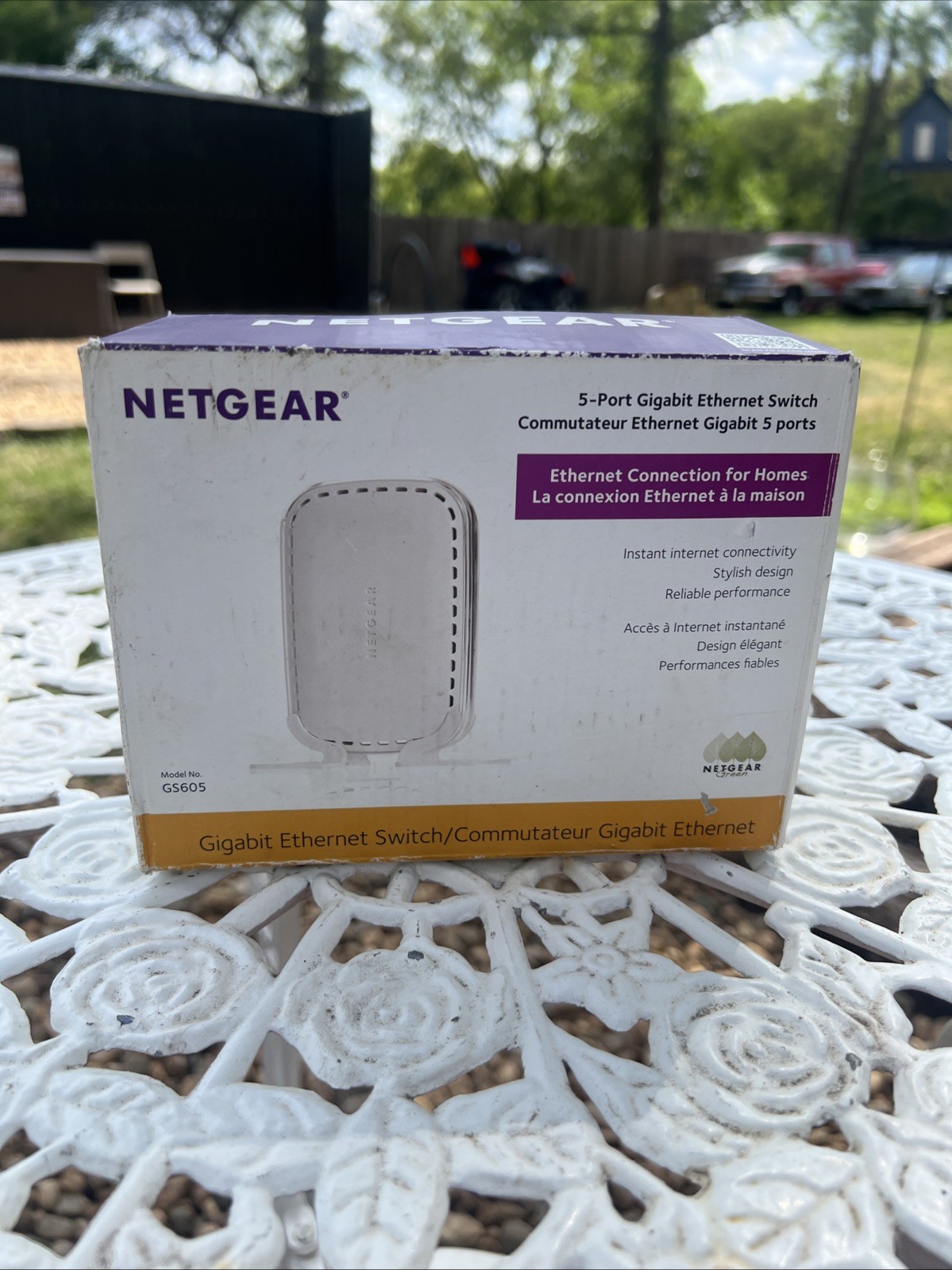 NETGEAR GS605 5 Port Gigabit Ethernet Switch Preowned