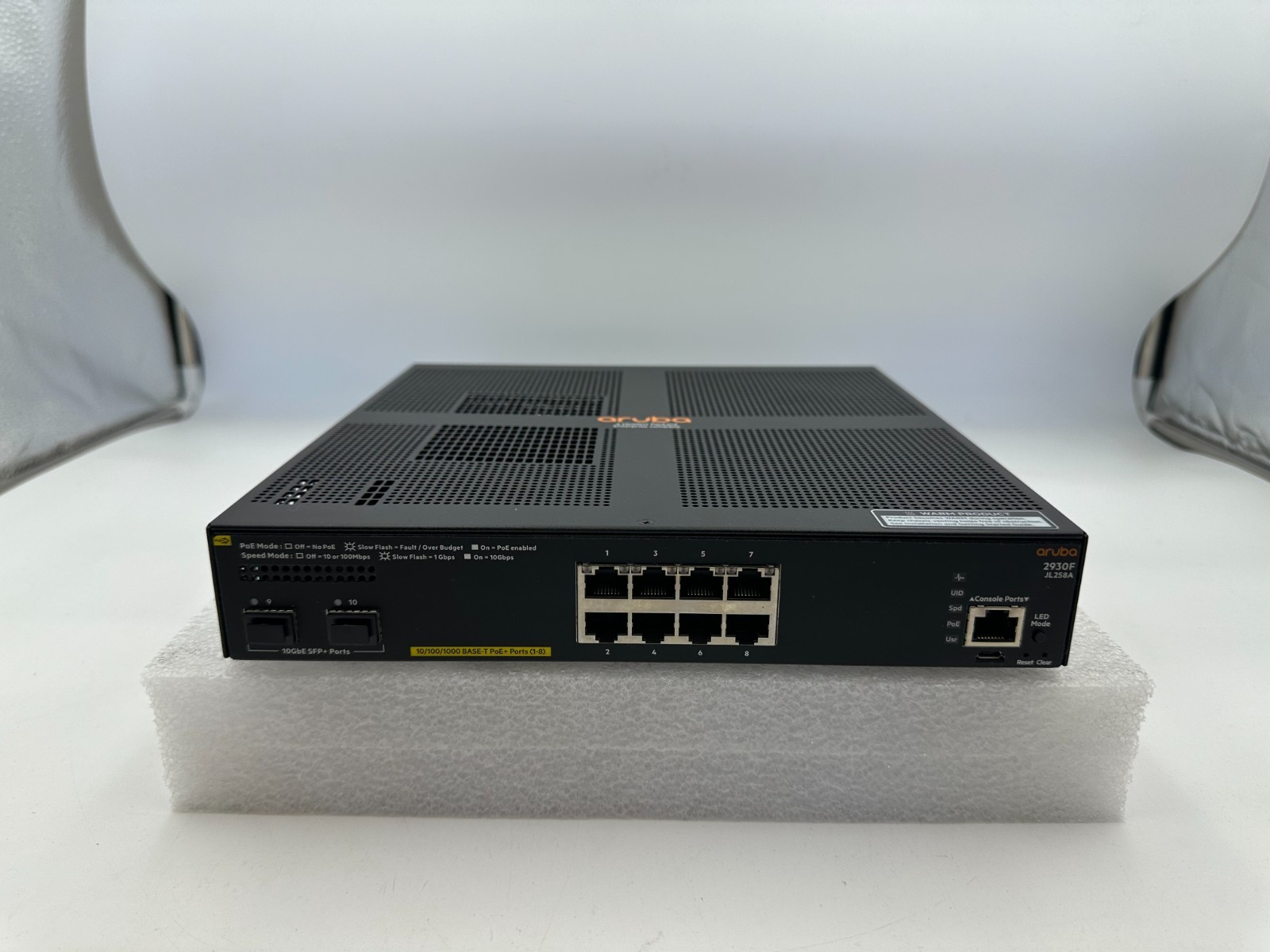 JL258A Aruba HP 2930F 8G PoE+ 2SFP+ Switch without Power Supply