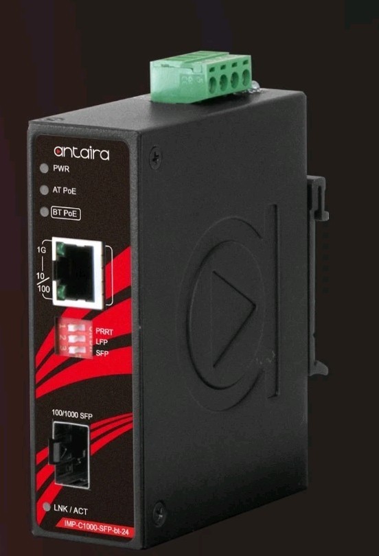 Antaira IMP-C1000-SFP-BT-24/Industrial Gigabit Ethernet-to-Fiber!Media Converter
