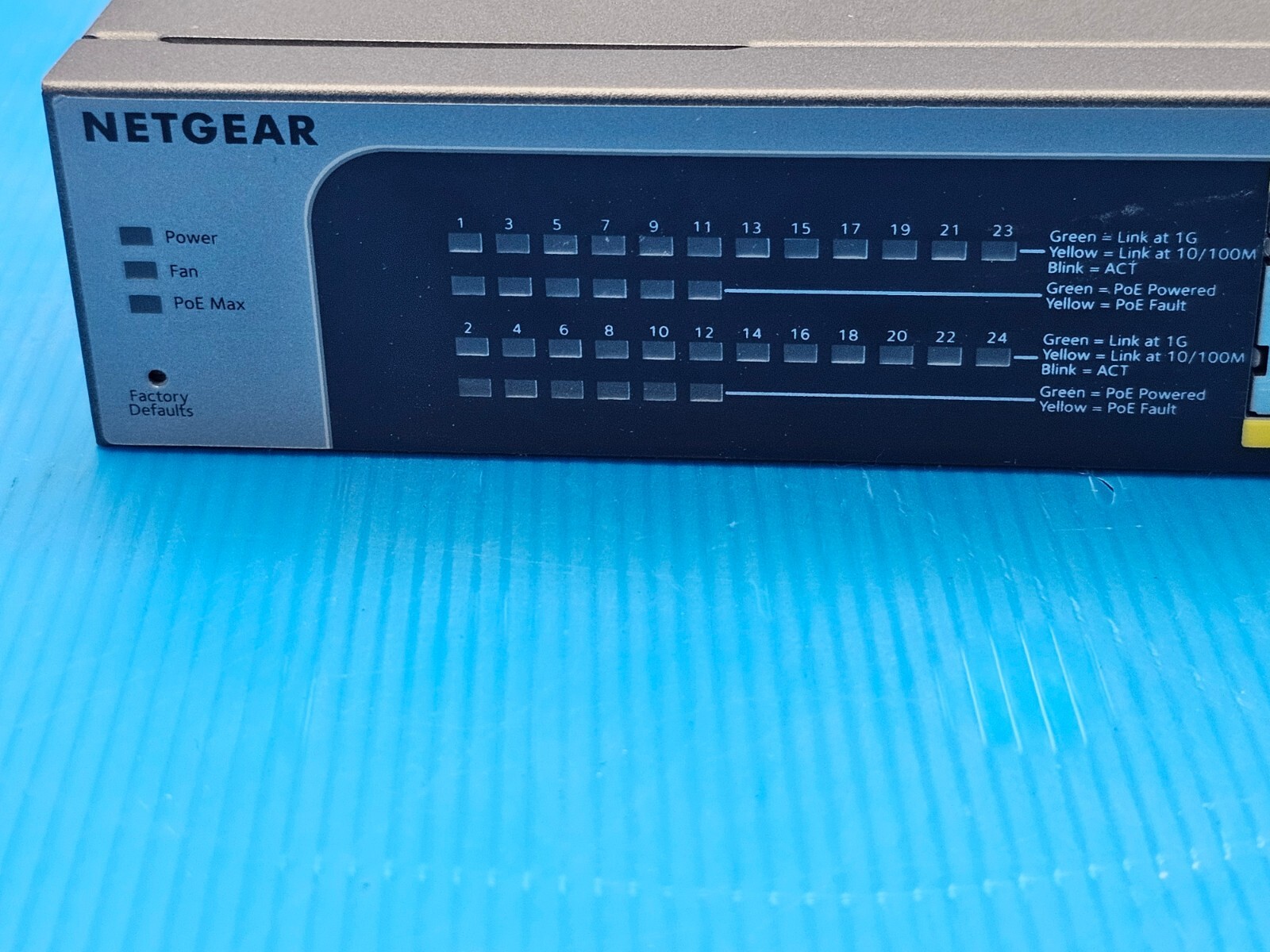 NetGear JGS524PE ProSafe Plus 24-Port Gigabit 12xPoE Ethernet Network Switch