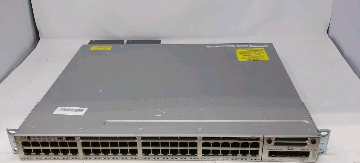 Genuine Cisco Catalyst C3850 WS-C3850-48U-S UPoE Gigabit Switch