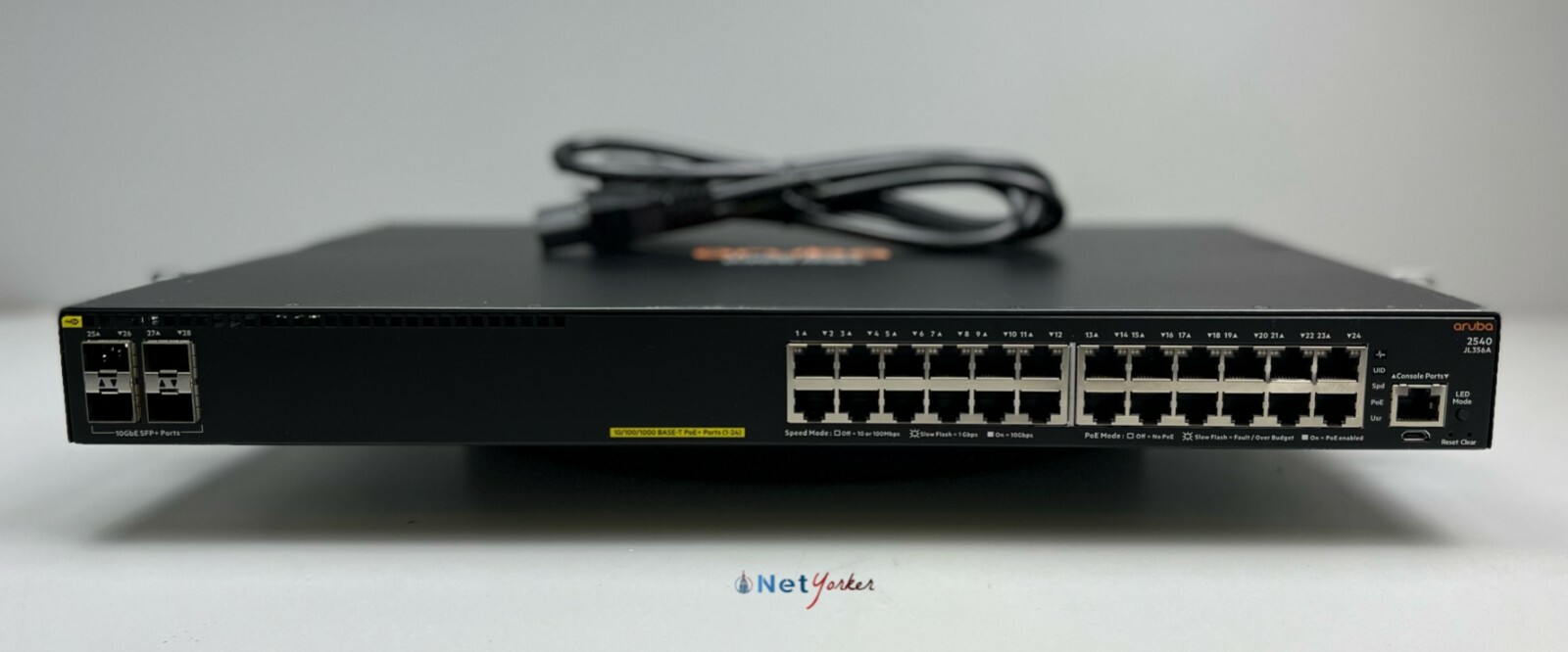 HPE Aruba JL356A 2540-24G-POE+ 24 Port PoE+ 4 x SFP+ Switch – Same Day Shipping