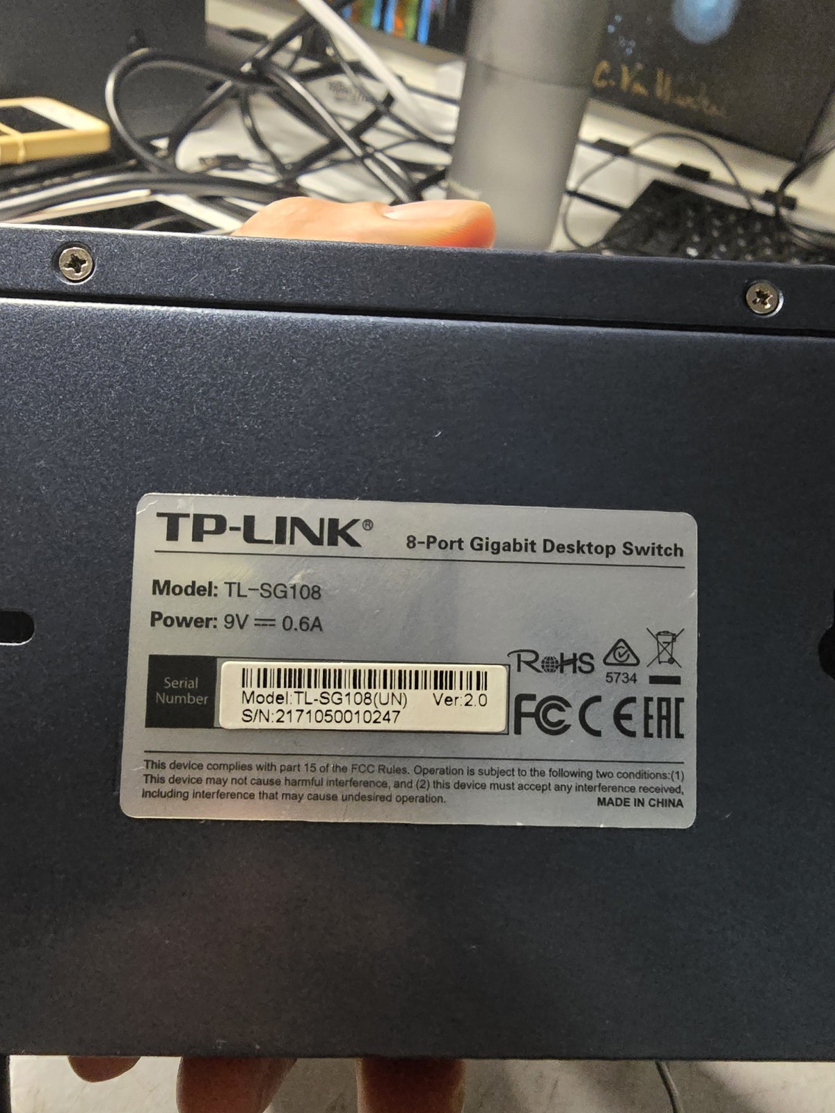 TP-LINK TP-Link (TL-SG108) External Switch