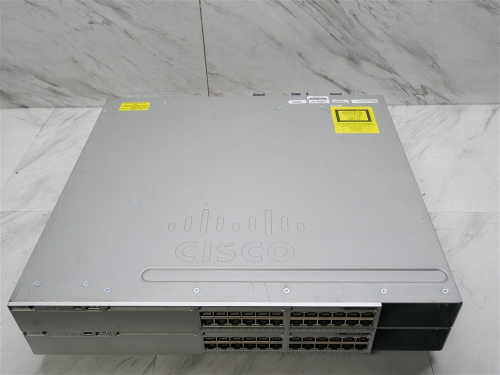 Lot of 2 Cisco Catalyst 3850 WS-C3850-24T-S 24-Port Layer 3 Managed Switch!
