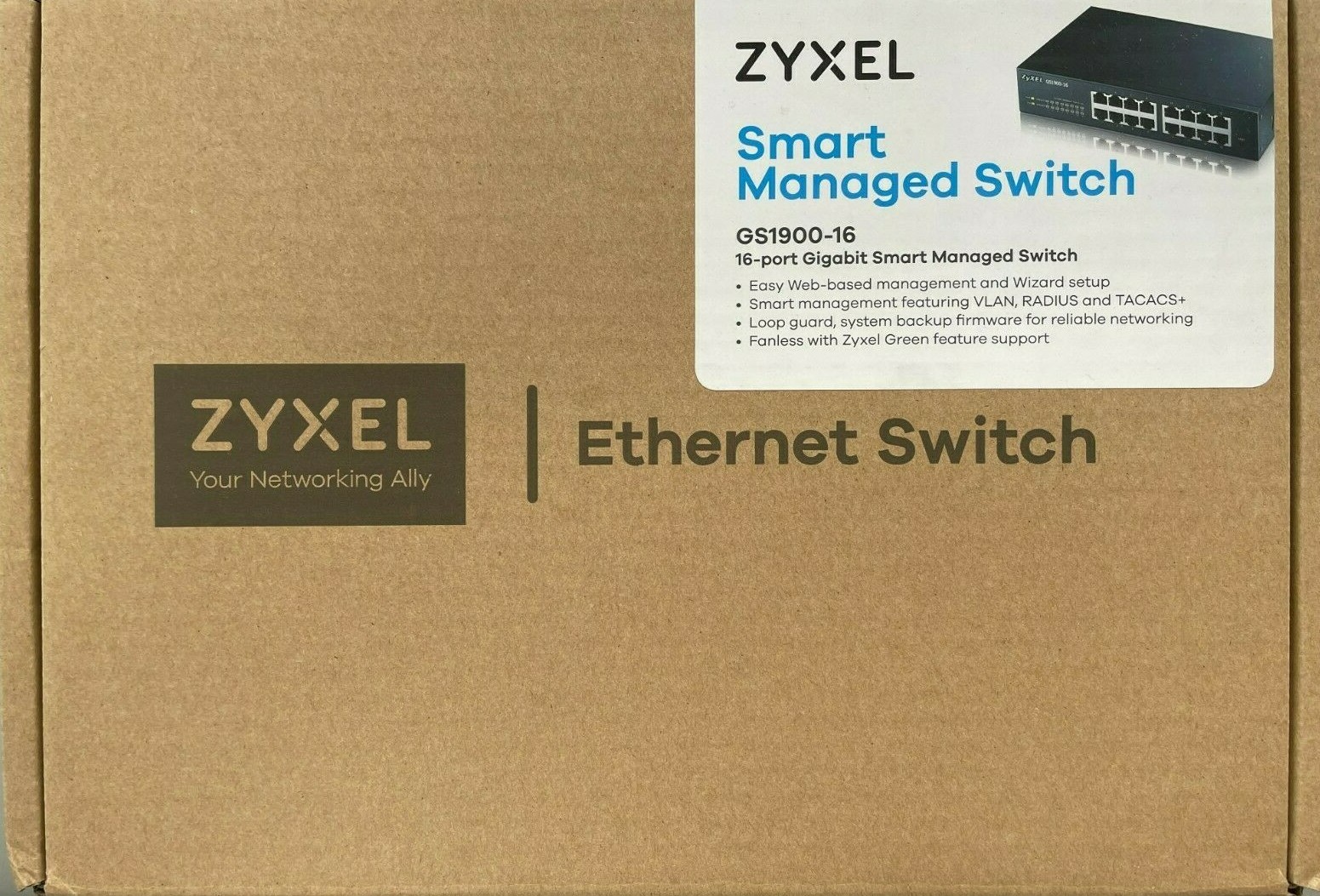 ZyXEL – GS1900-16 Rev 03F – 16-Port GbE Smart Managed Switch Ethernet