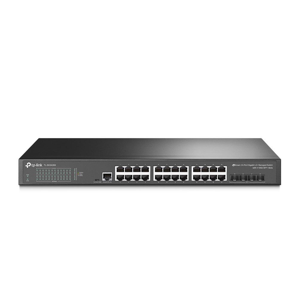 TP LINK JetStream 24-Port Gigabit L2+ Managed SG3428X UPC 840030702082 – Comp…