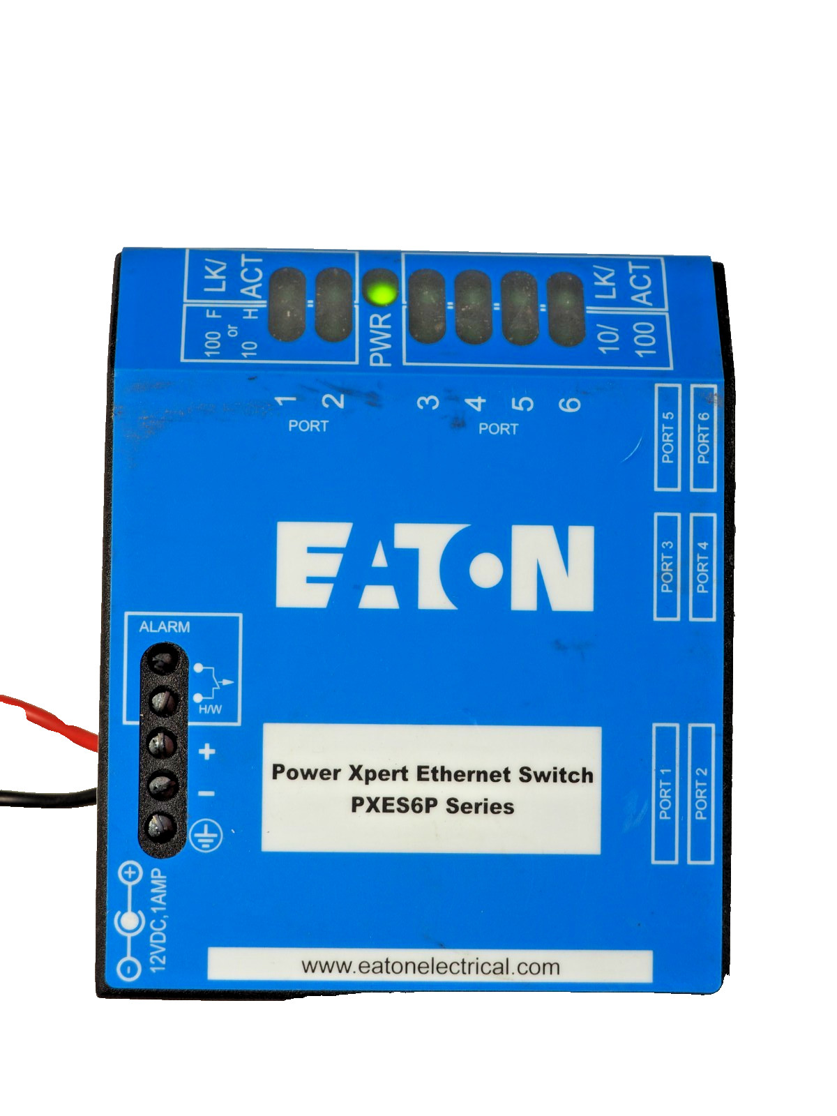 EATON PXES6P24V 6-Port Industrial Power Xpert Ethernet Switch 02-01135Z