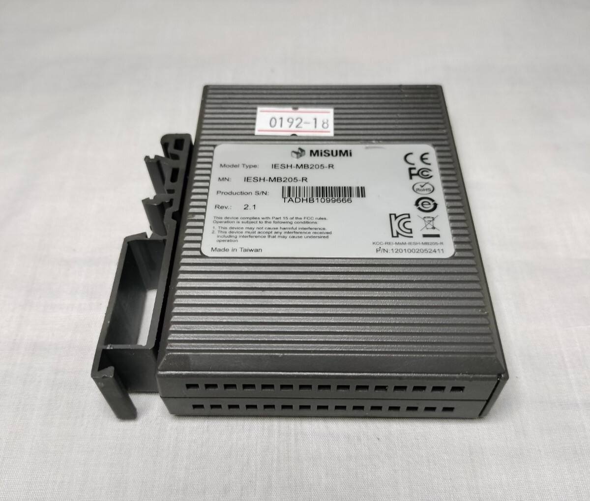 Misumi IESH-MB205-R IESHMB205R Ethernet Switch Rev. 2.1 Made in Taiwan