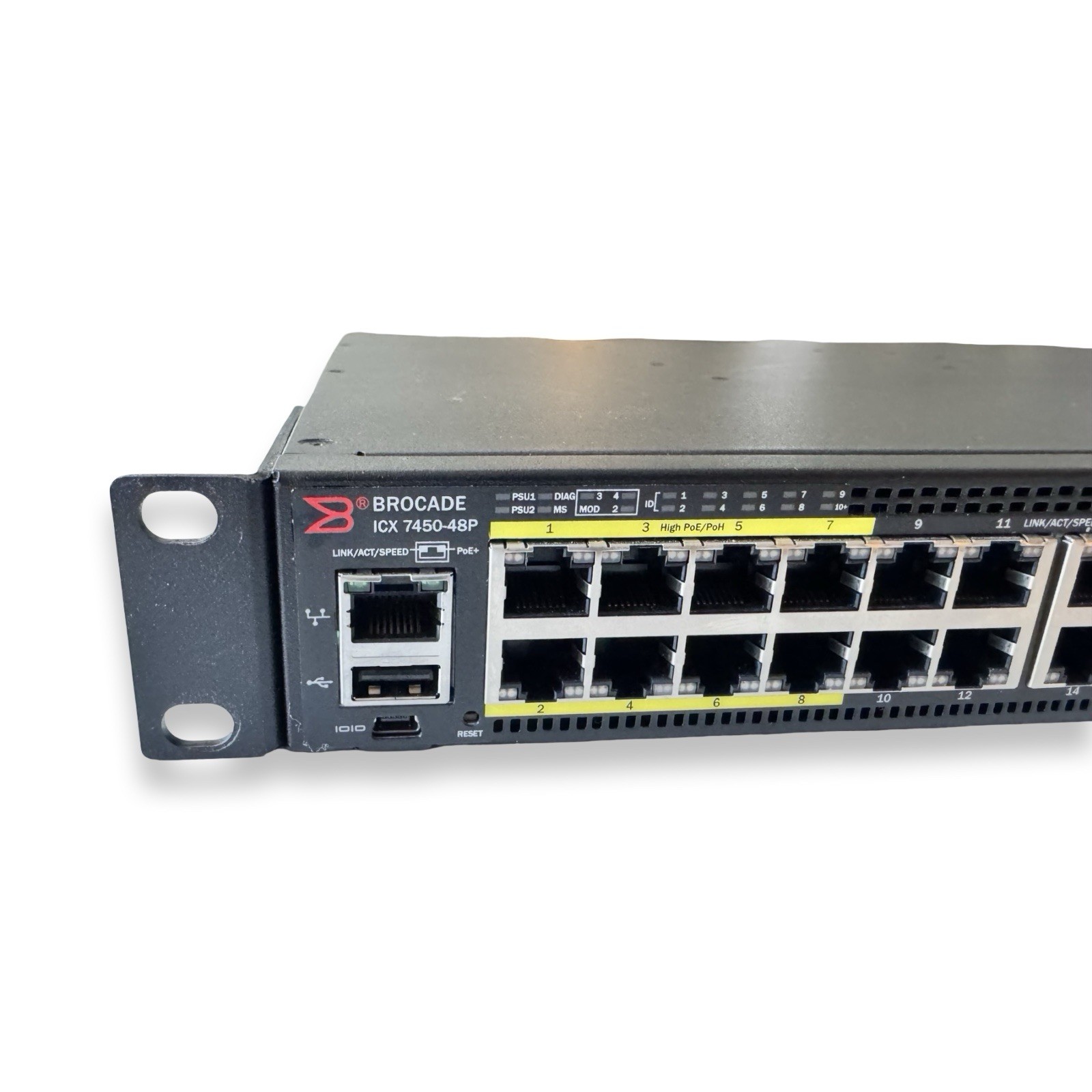 Brocade ICX7450-48P 48-Port PoE+ Enterprise Managed Network Switch