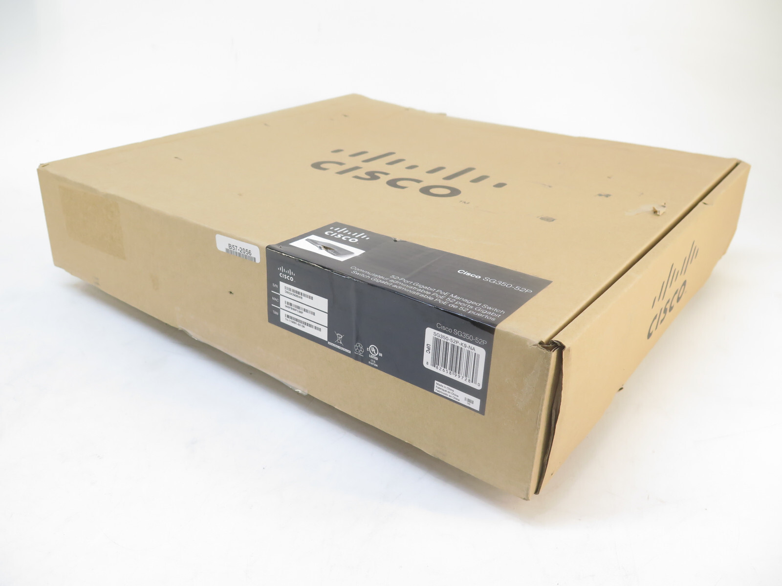 Cisco SG350-52P-K9-NA 350 Series 52-Port Gigabit PoE Managed Network Switch