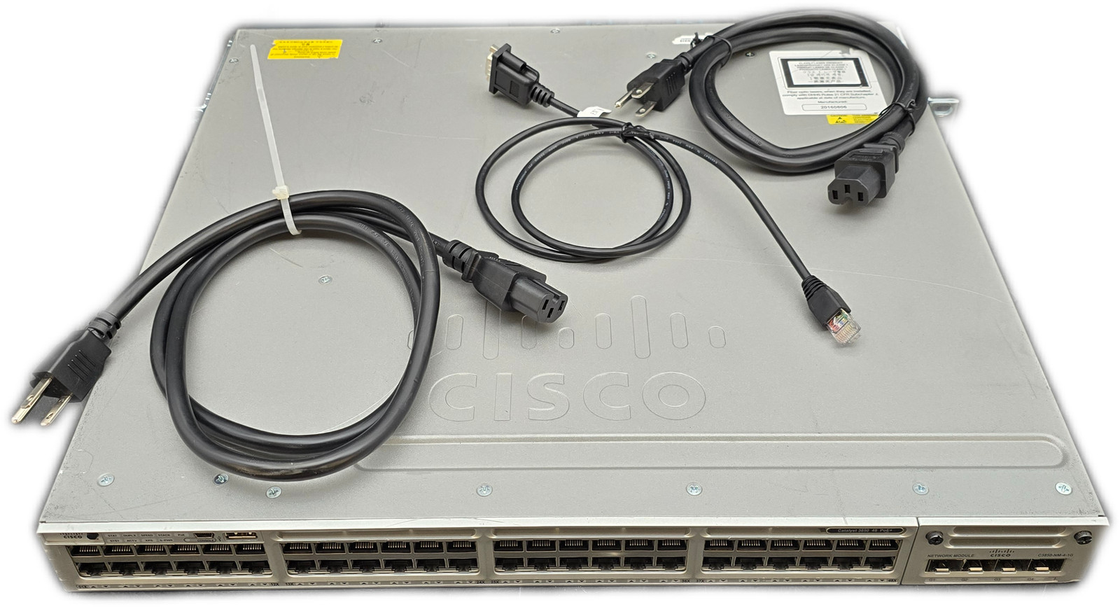 Cisco Catalyst 3850 WS-C3850-48P-S 48-Port PoE+ Gigabit Managed Switch