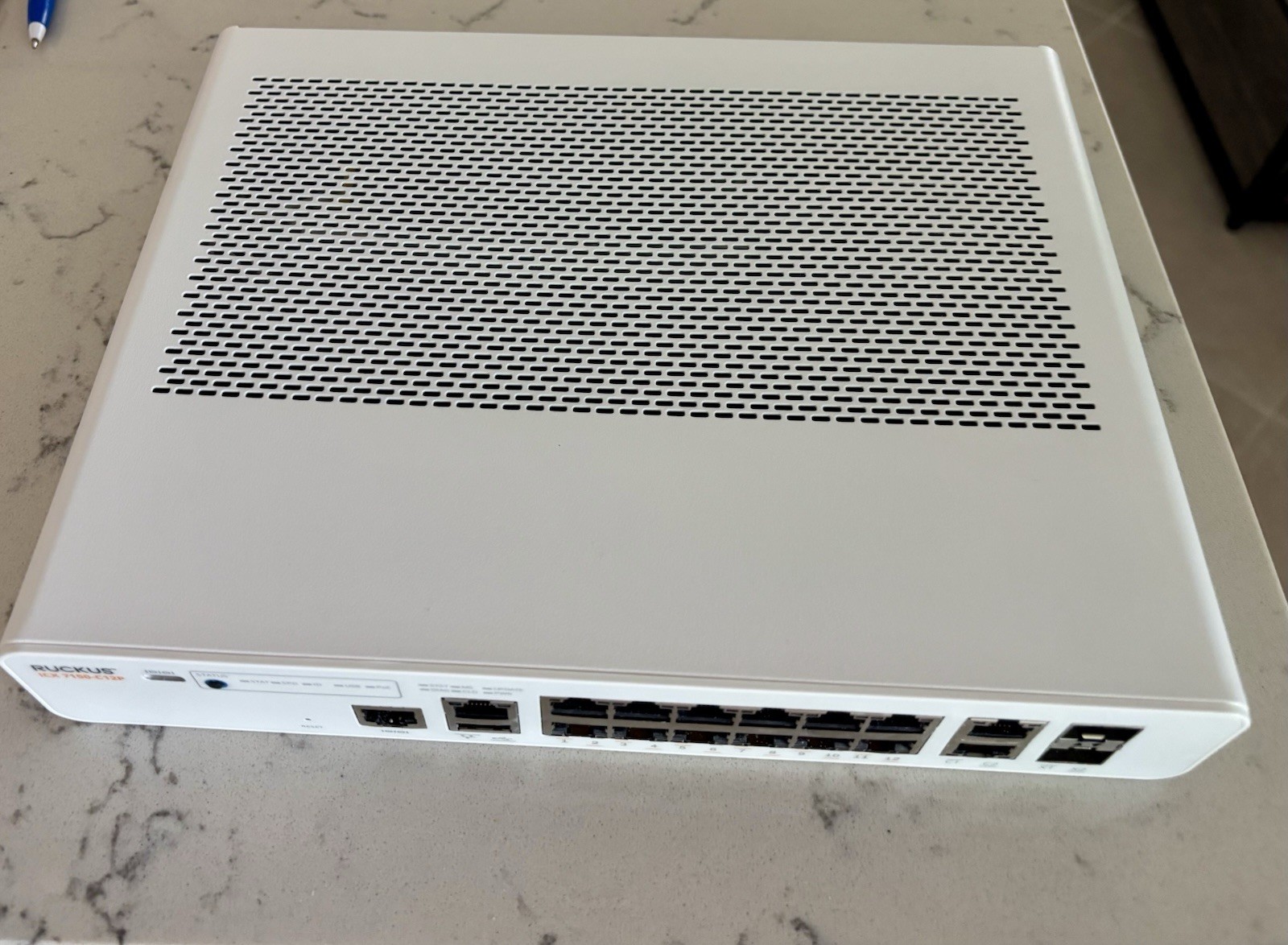 Ruckus ICX7150-C12P-2X1G 12-Port PoE+ Compact Switch with two 1G uplinks