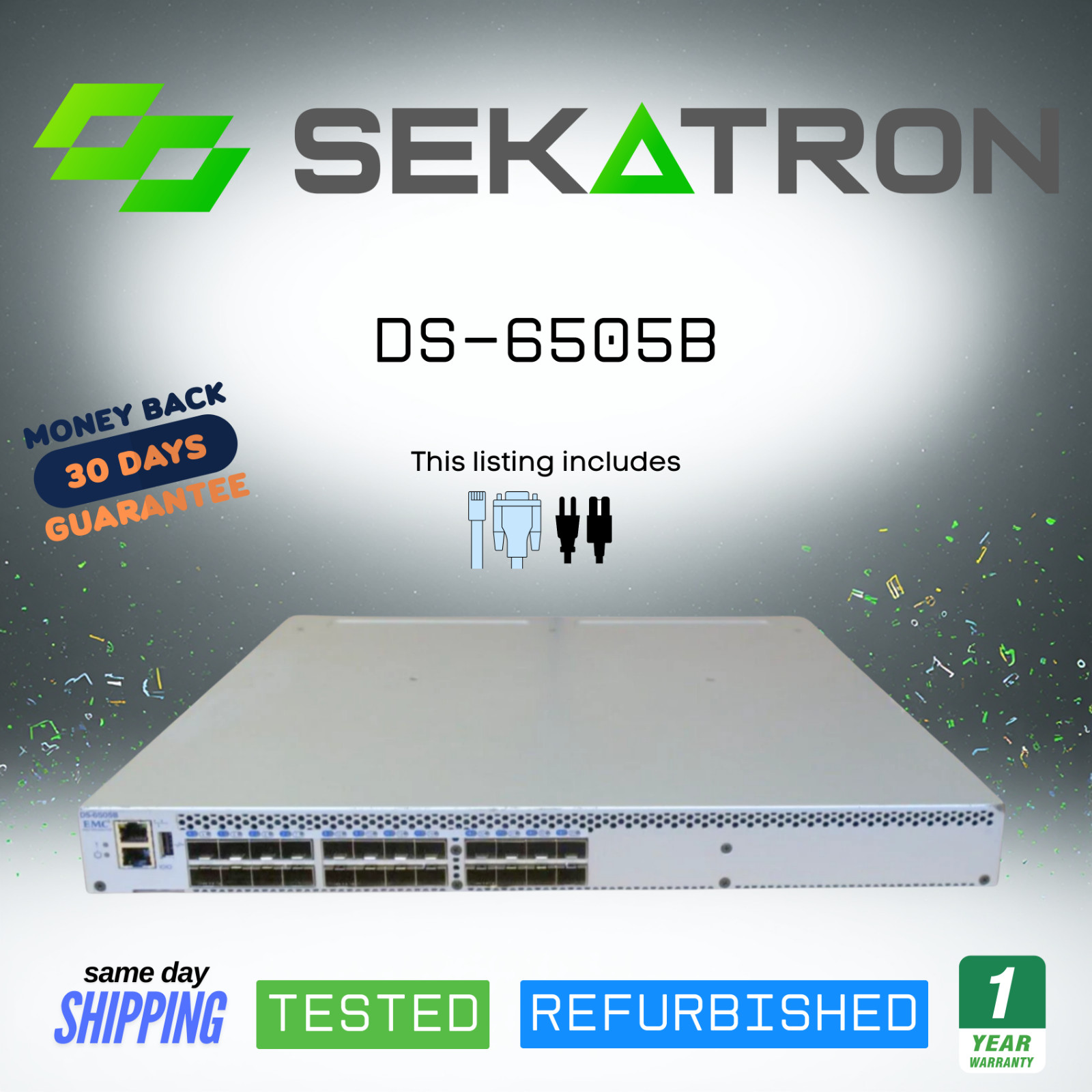 🔀 EMC / Brocade DS-6505B 24-Port 16Gb Fibre Channel SAN Switch ⚡FastShipping