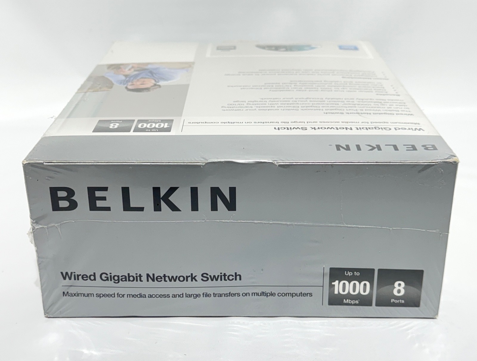 Belkin 8 Port 10/100/1000Mbps Wired Gigabit Network Switch F5D5141-8