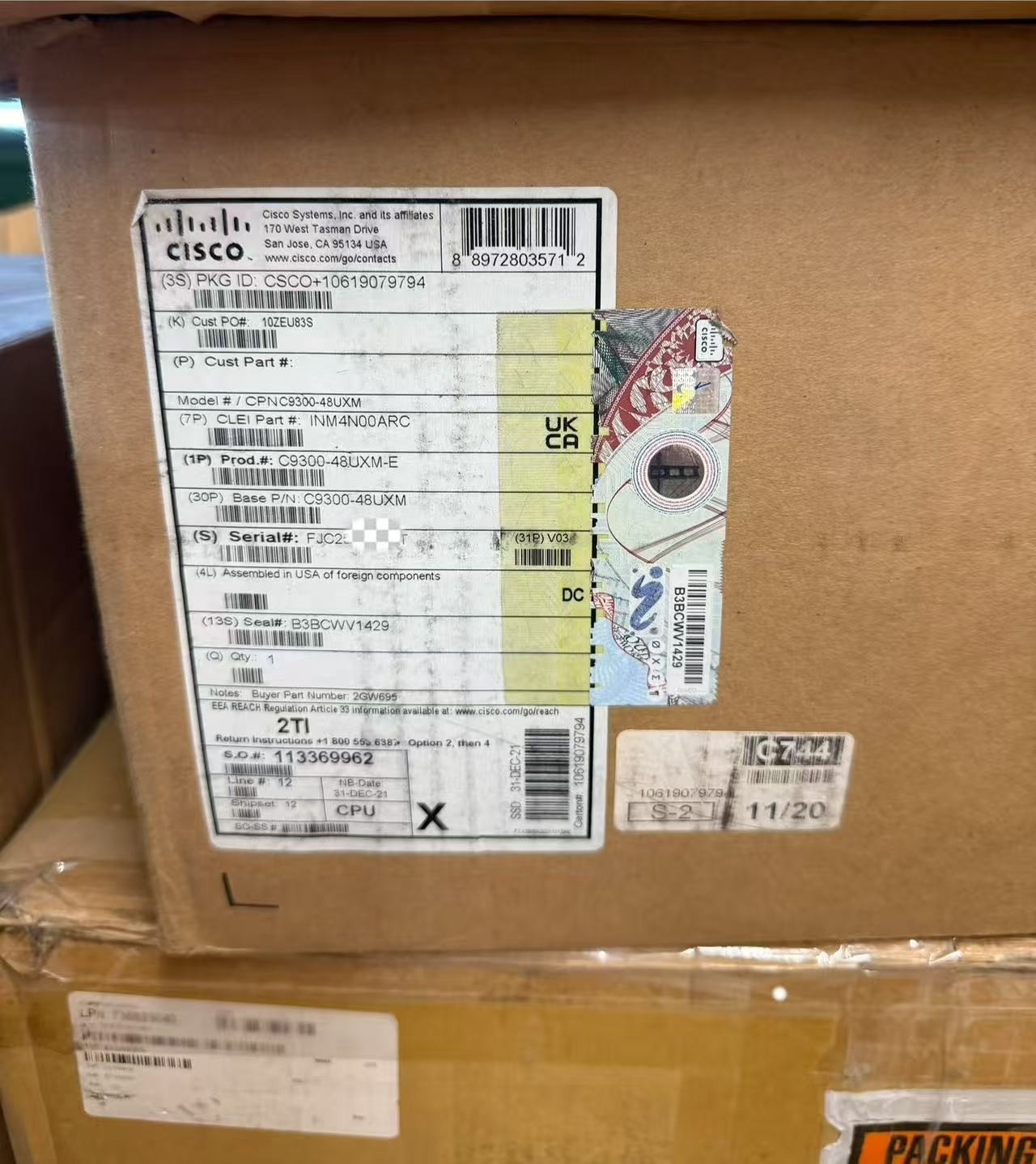 Cisco C9300-48UXM-E 48 Ports Fully Managed Power over Ethernet Switch
