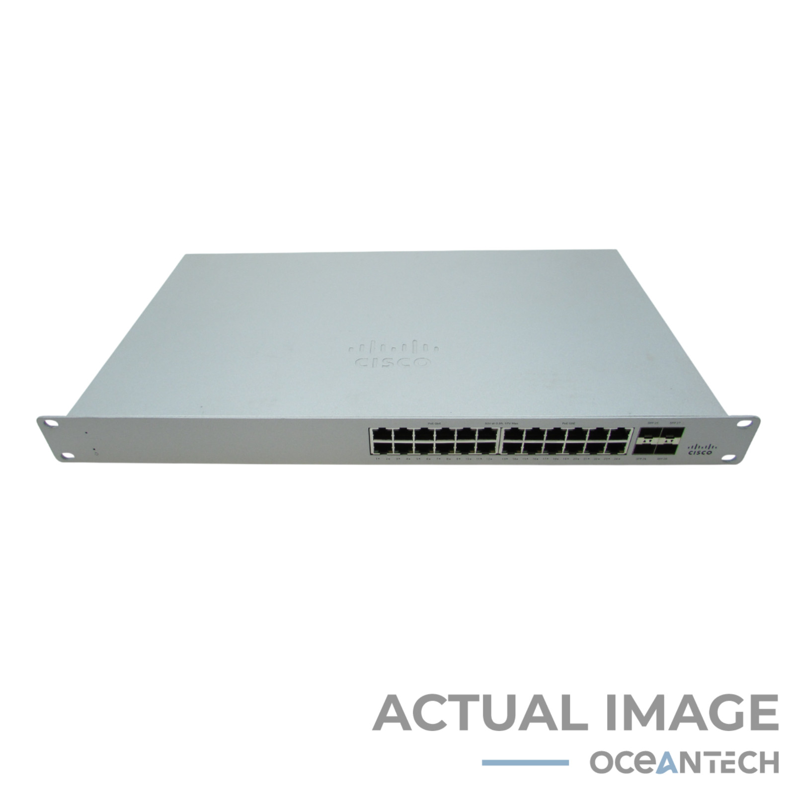 CISCO MERAKI MS120-24P-HW 24-PORT GIGABIT CLOUD MANAGED PoE SWITCH – UNCLAIMED