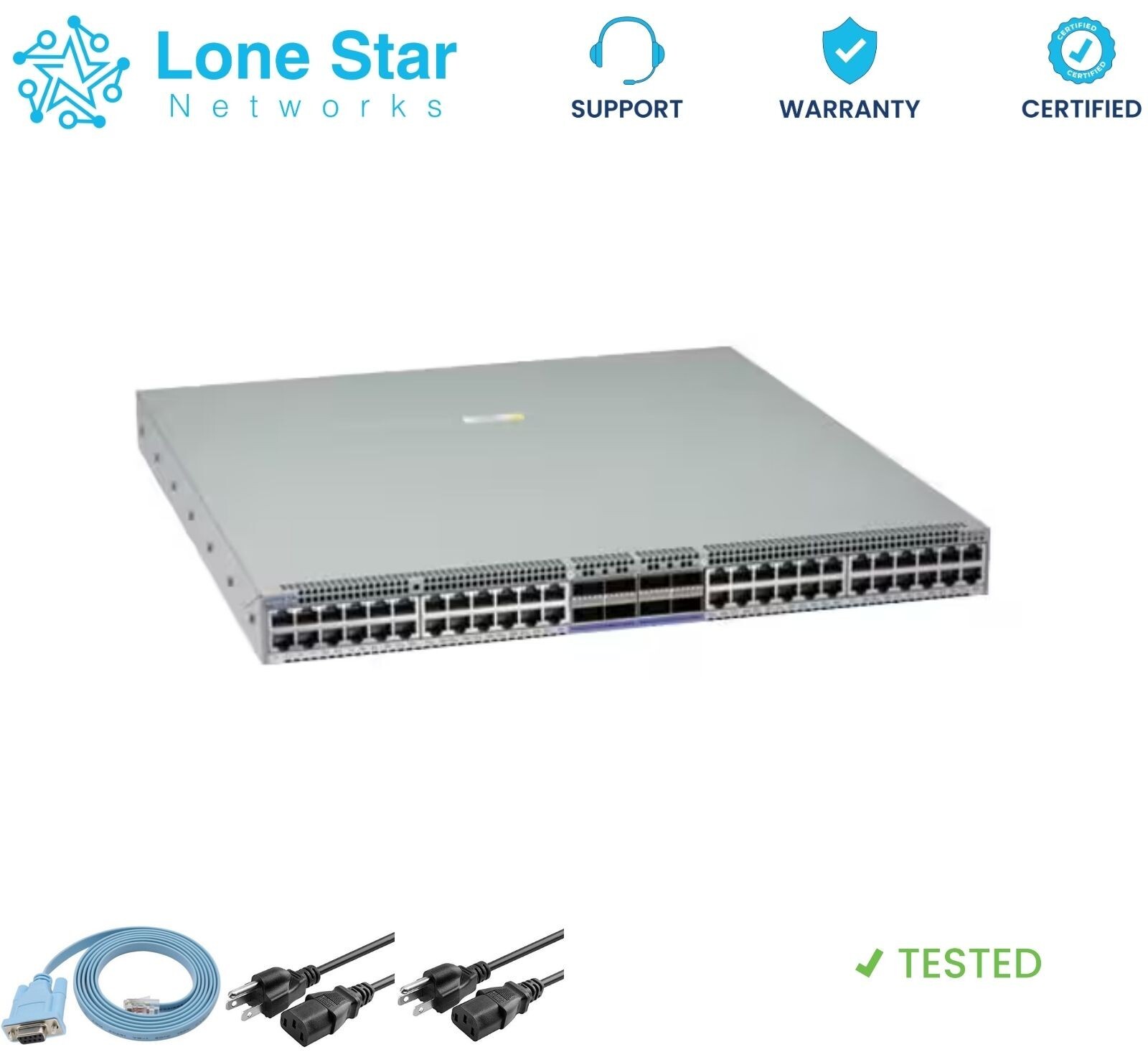 Arista DCS-7050SX3-48C8-R 48x10GbE SFP & 8x100GbE QSFP100 Switch+Lifetime WRNTY